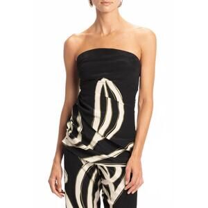 NEW CALA DE LA CRUZ charlotte strapless top in manglar